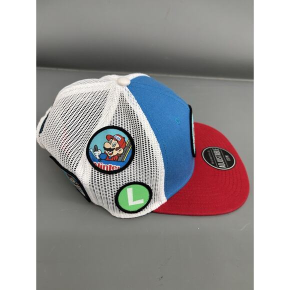 Nintendo Mario Kart2018 Patch Adjustable SnapBack Trucker Cap Hat Luigi Mario - Picture 3 of 7